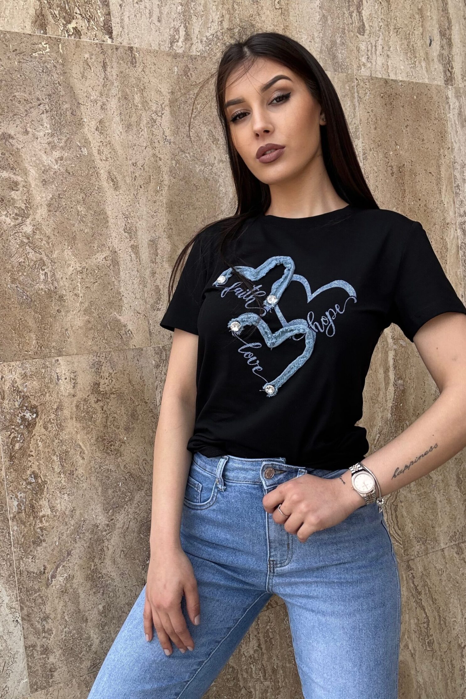 Тениска Love In Denim