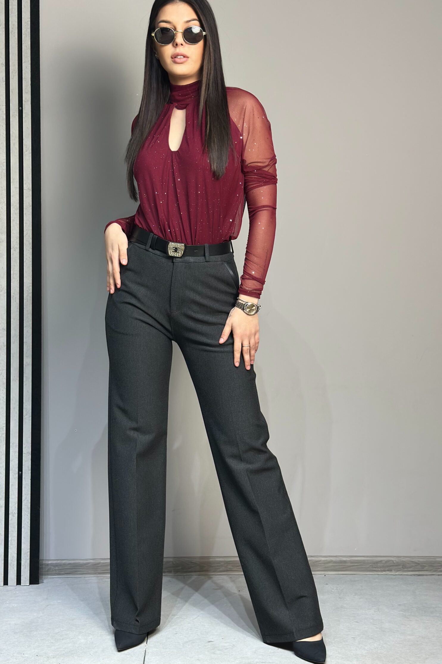Сив панталон Estensivo